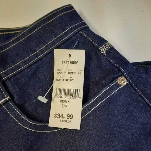 Revolt Jeans Juniors Size 7/8 Blue Mid Rise Dark Wash Denim - Picture 9 of 9